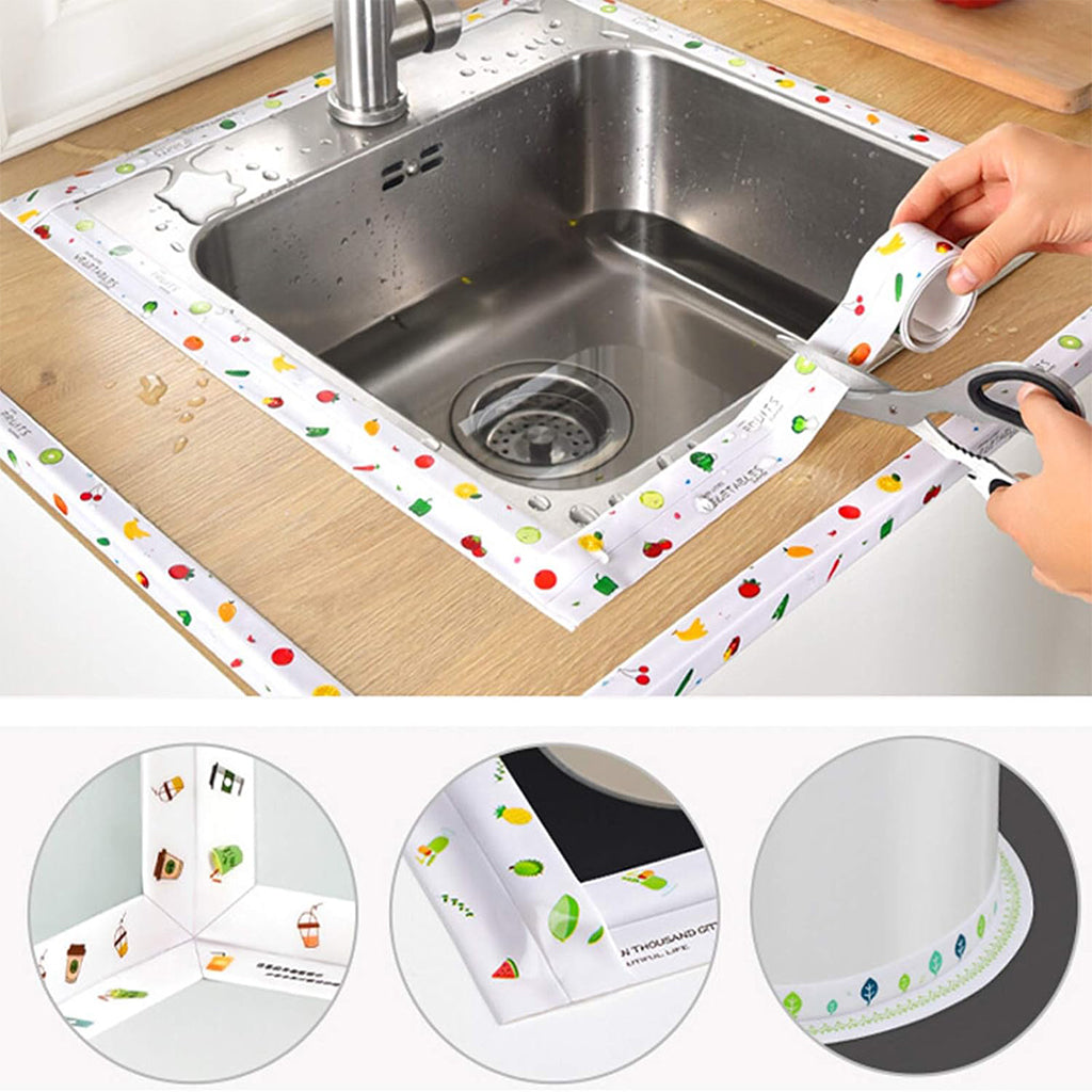 Bande D'étanchéité Autocollante En Pvc Pour Cuisine Et Salle De Bain.