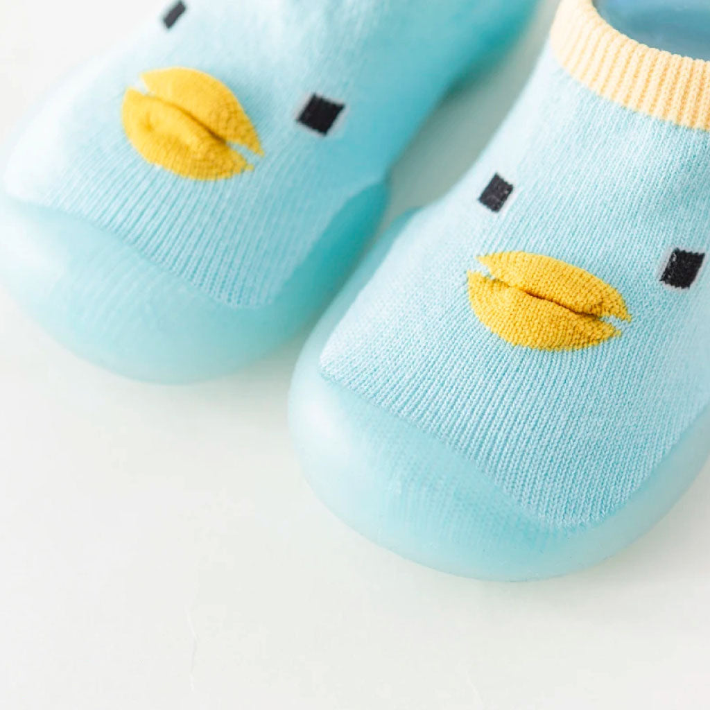 Chaussettes Bébé Antidérapantes Et Respirantes Avec Motif Canard Pour Des Premiers Pas Doux