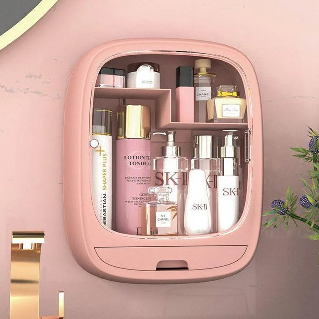 Boîte De Rangement De Cosmétique Mural Portable Et Multifonctionnel