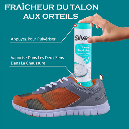 Silver Déodorant Des Chaussures Pour Une Fraîcheur Instantanée