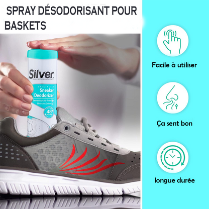 Silver Déodorant Des Chaussures Pour Une Fraîcheur Instantanée