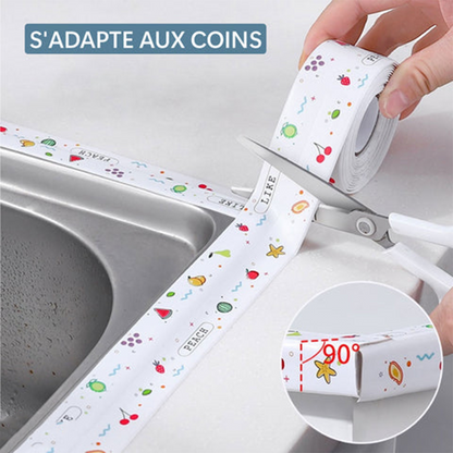 Bande D'étanchéité Autocollante En Pvc Pour Cuisine Et Salle De Bain.