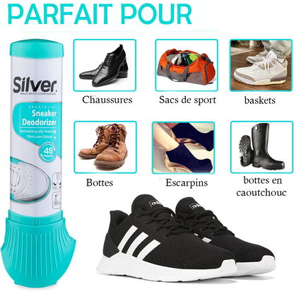 Silver Déodorant Des Chaussures Pour Une Fraîcheur Instantanée