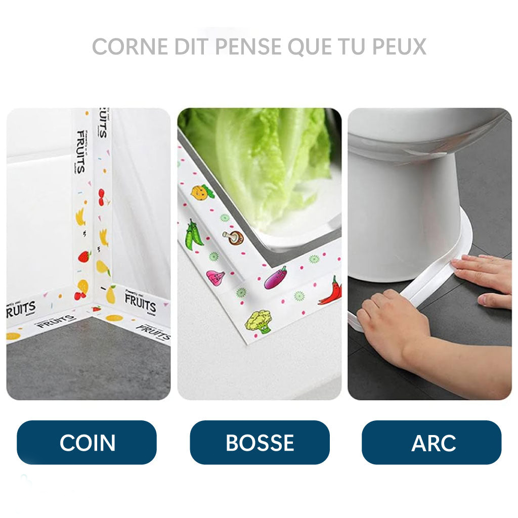 Bande D'étanchéité Autocollante En Pvc Pour Cuisine Et Salle De Bain.