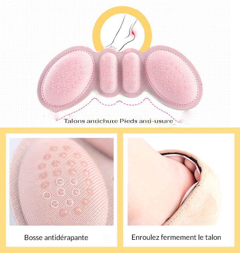 Coussinets Pour Avant-pied Invisible Absorbant Les Chocs Antidérapants Confortables Soulagement De La Douleur De Fatigue Du Pied