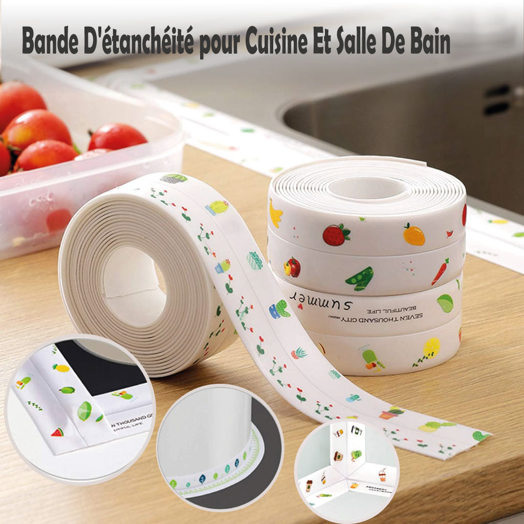 Bande D'étanchéité Autocollante En Pvc Pour Cuisine Et Salle De Bain.